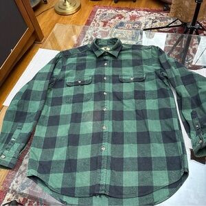 Field & Stream Green and Black Checkered Men's Shirt